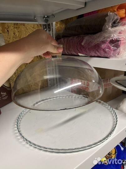 Тортовница стекло