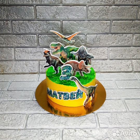 Торт с динозаврами в Самаре на заказ