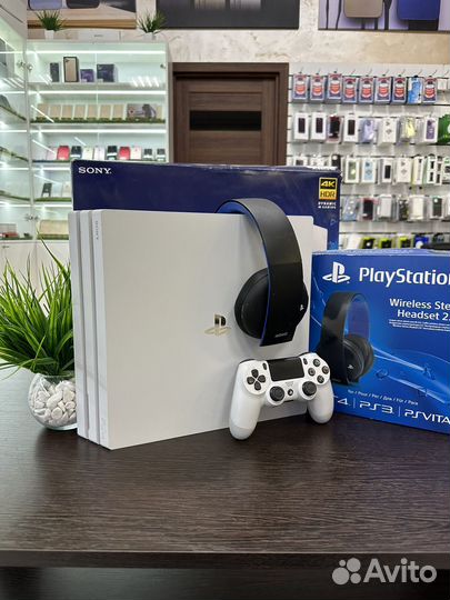 Sony playstation 4 pro идеал + наушники
