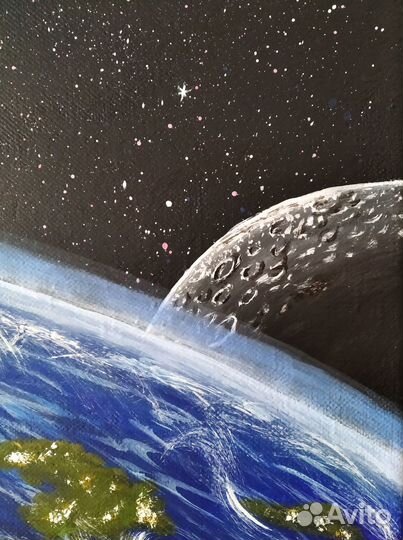 Интерьерная картина Диптих Космос