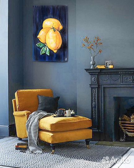 Картина маслом «Три лимона»