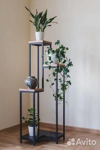 Подставка для цветов напольная лофт