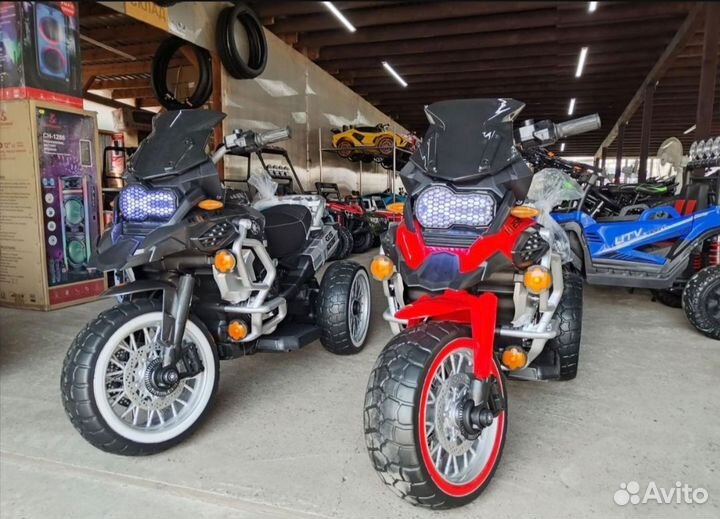 Детский электромотоцикл мощный большой