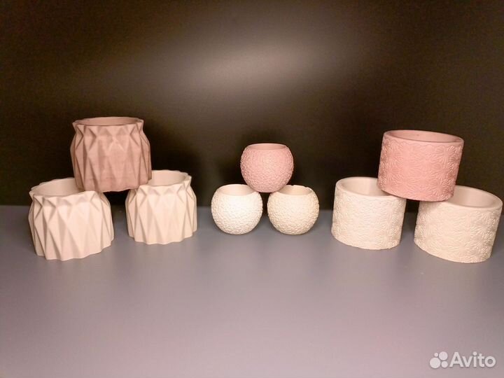 Кашпо из гипса