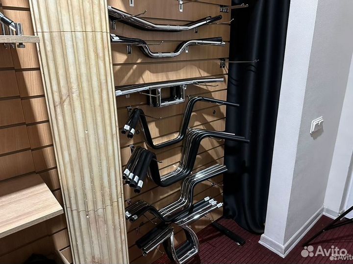 Мото руль 25mm черный для мото