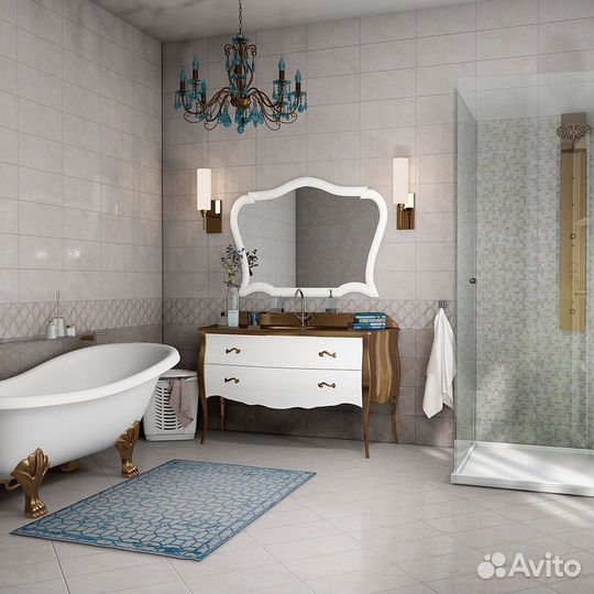 Плитка облицовочная Нефрит Дженни светло-бежевая 400x200x8 мм (15 шт.1,2 кв.м)