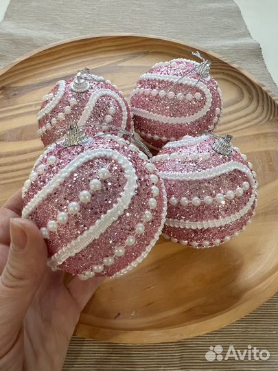 Елочные игрушки шарики набор