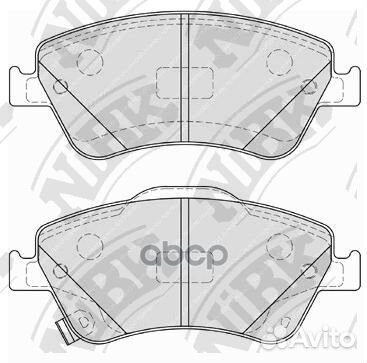 PN1835-nibk колодки дисковые з Toyota Auris/Co
