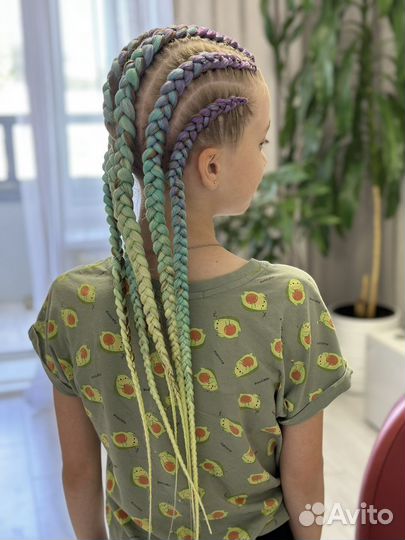 Косы с канекалоном, брейды, афрокосы