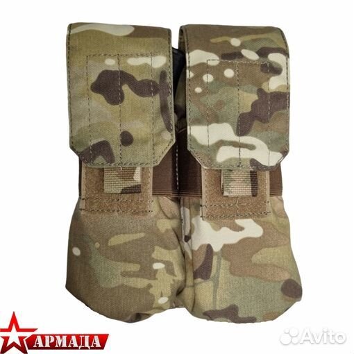 Подсумок двойной ак под 4 магазина мох Phoenix