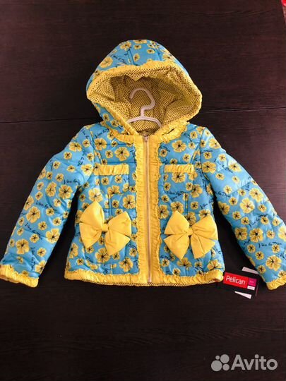 Куртки на девочку новые (от 2 до 5 лет)