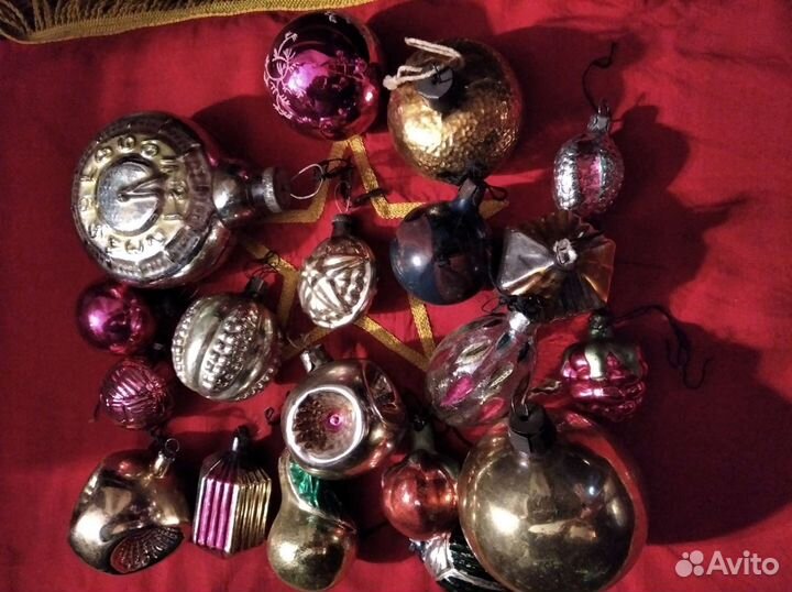 Набор новогодних игрушек СССР