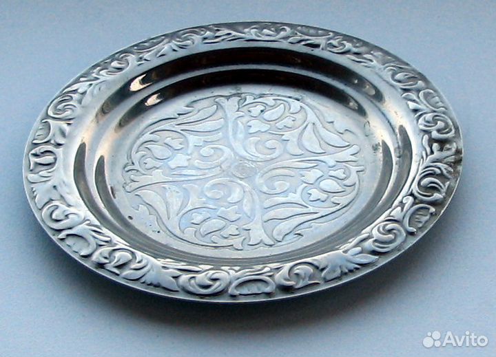 Чашки для кофе, нейзильбер и стекло, 150 мл, 2 шт