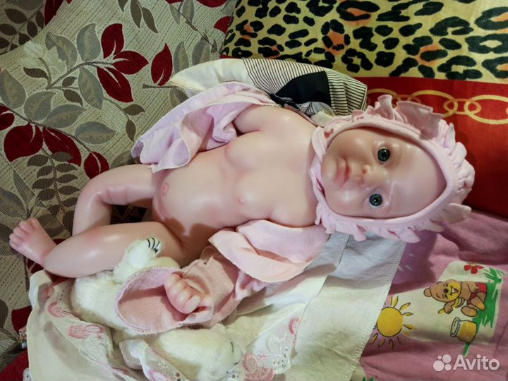 Кукла реборн полностью силиконовая девочка 55см