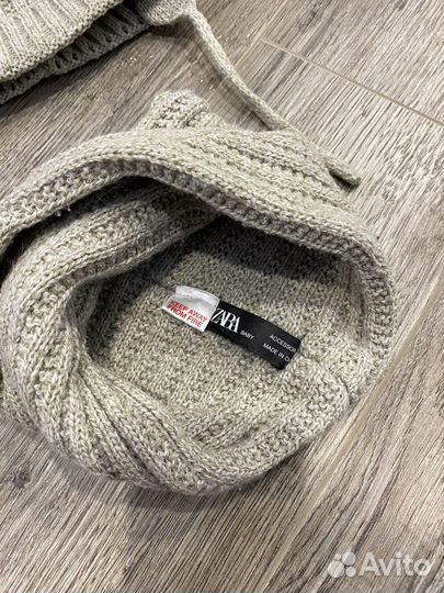 Комлект шапка и снуд детские