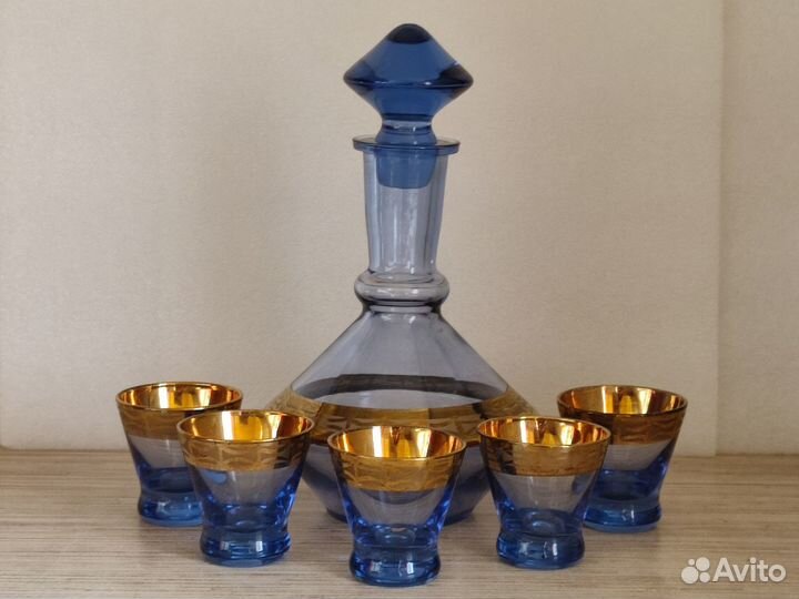 Графин и 5 стопок. Штоф. Цена за всё