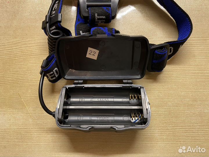 Фонарик налобный светодиод T6 новый