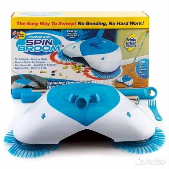 Механическая щетка для уборки Spin Broom