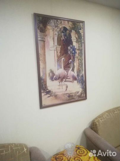 Картина Фламинго, гобелен 74х100