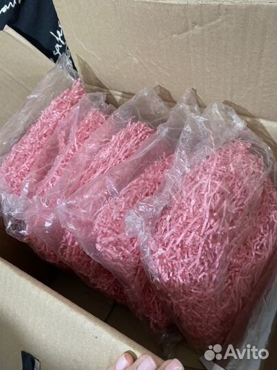 Бумажный наполнитель розовый