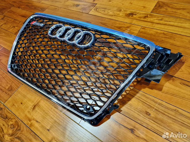 Решетка радиатора Chrome Audi RS4 B8