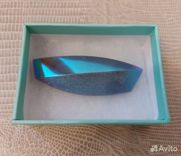 Брошь глушеное стекло винтаж