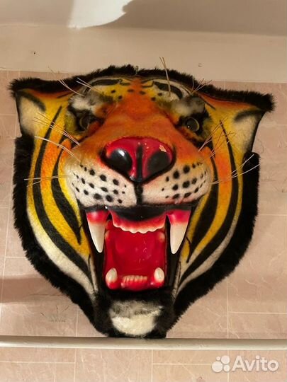 Тигр, маска с использованием меха