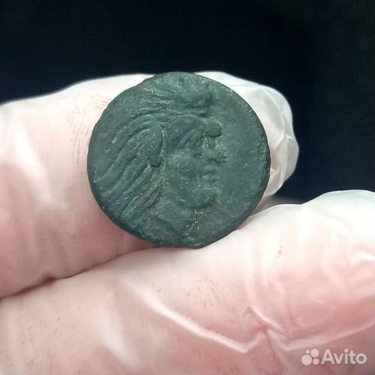 Античная монета Сатир Пегас Боспор