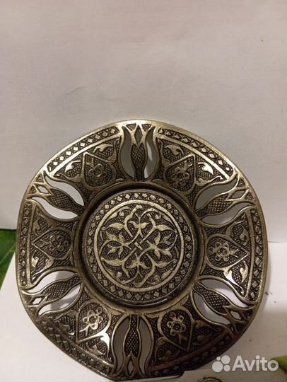 Блюдечко серебряное