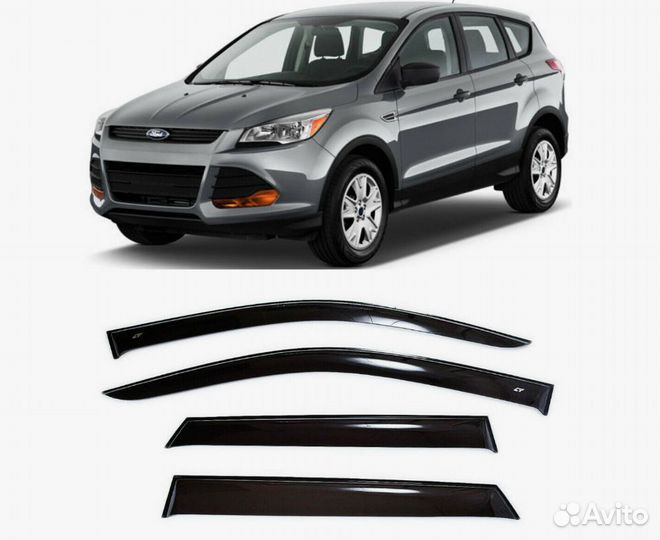 Дефлектора на окна Ford Kuga 2013/Escape 2012