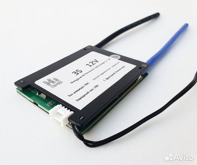 BMS плата 3S Li-ion симметрия 12 Вольт, 40 А