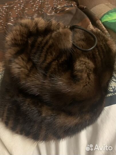 Шапка из натуральной норки