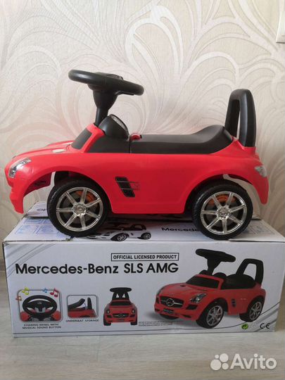 Машинка каталка толокар Mercedes Benz SLS