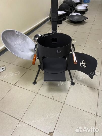 Печь под казан 6-8л с трубой