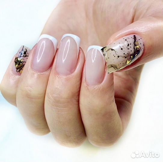 Маникюр +укрепление гель, SMART педикюр