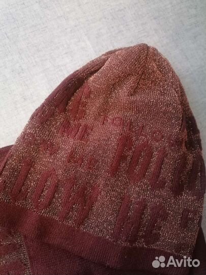 Комплект шапка и шарф женский