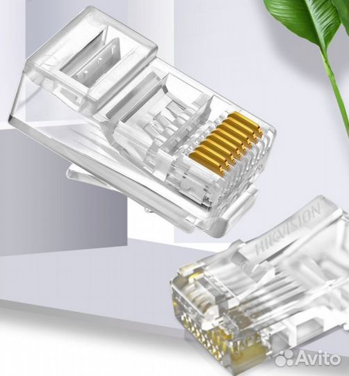 Коннектор RJ-45 Hikvision 8p8c 5cat (упак.:100шт)