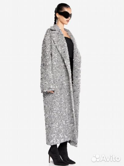 Пальто с пайетками you wanna