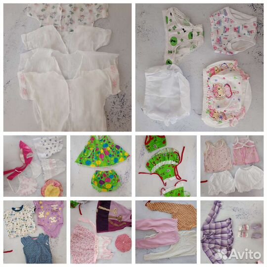 Вещи пакетом на девочку 0-6 мес на лето