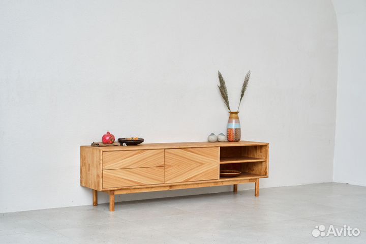 Тумба под тв Kyoto 160х51х40 см из массива дерева