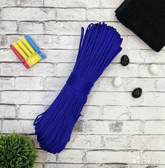 Шнур полипропиленовый 4мм 100м с сердечником шпт