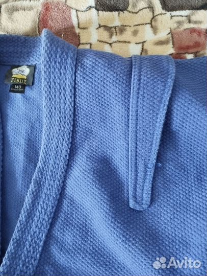 Самбовка синяя 140 р-р/ куртка для самбо