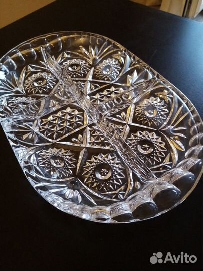 Хрустальная менажница