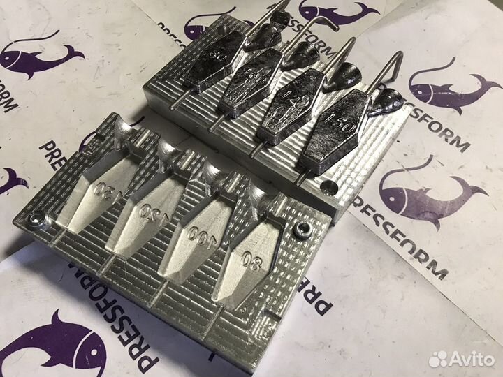 Форма чпу для литья грузил (Ромб №2)