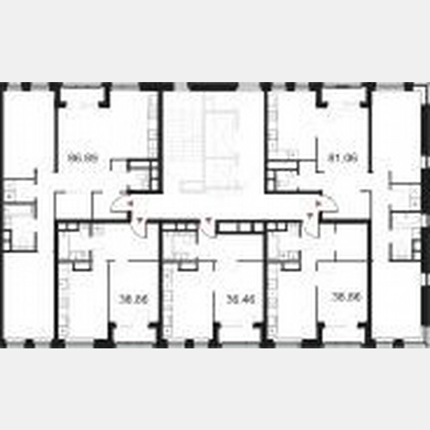 2-к. квартира, 81,1 м², 4/20 эт.