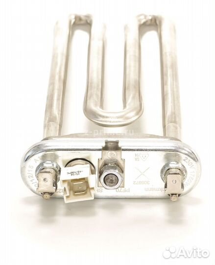 Тэн 1600W LG прямой с датчиком, 175mm, с буртом