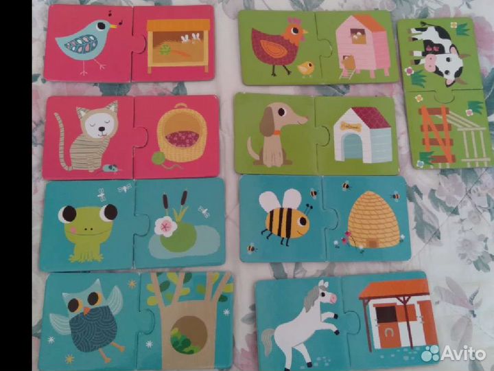 Игра пазлы для малышей от 2 лет
