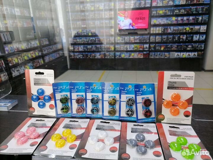 Насадки на стики геймпадов (2шт) для Sony Xbox