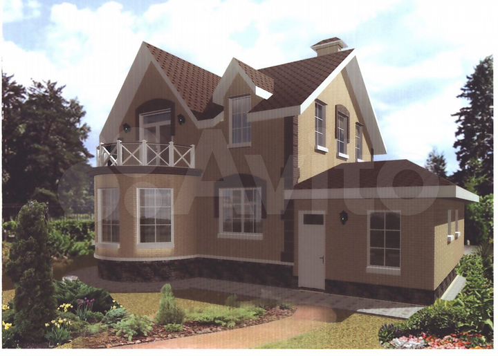 Коттедж 136 м² на участке 16,7 сот.