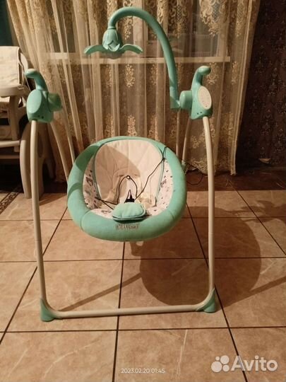 Детские электронные качели для новорожденных